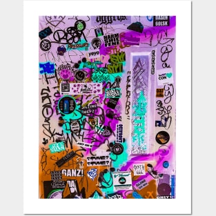 Street Graffiti Art Sticker Style Design Posters and Art